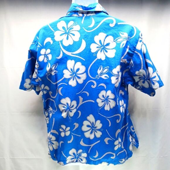 Ocean Assault Hawaii Camp Shirt/ Casual Button Down Men's Medium. Vintage. Blue. - Picture 6 of 9